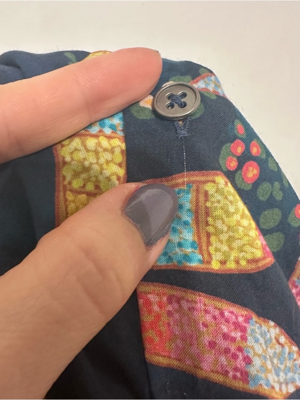 Nicobar Hakuna Button Down Shirt Multi Color Medium - Picture 10 of 12